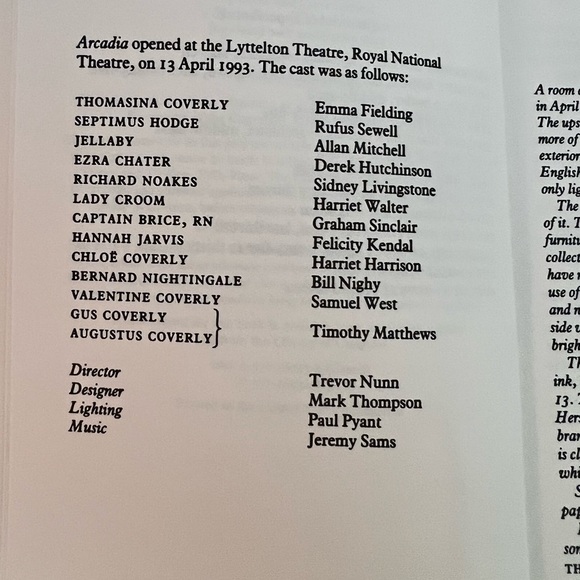 3 for $15: Tom Stoppard’s Arcadia Paperback - Picture 5 of 7